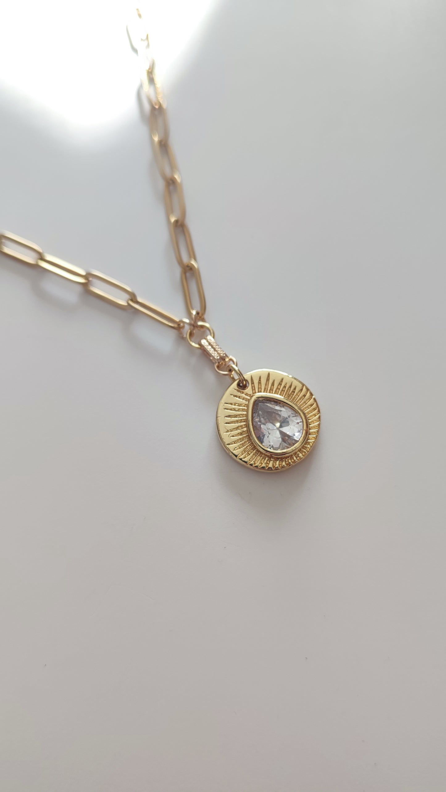 Sun Design Pendant Necklace