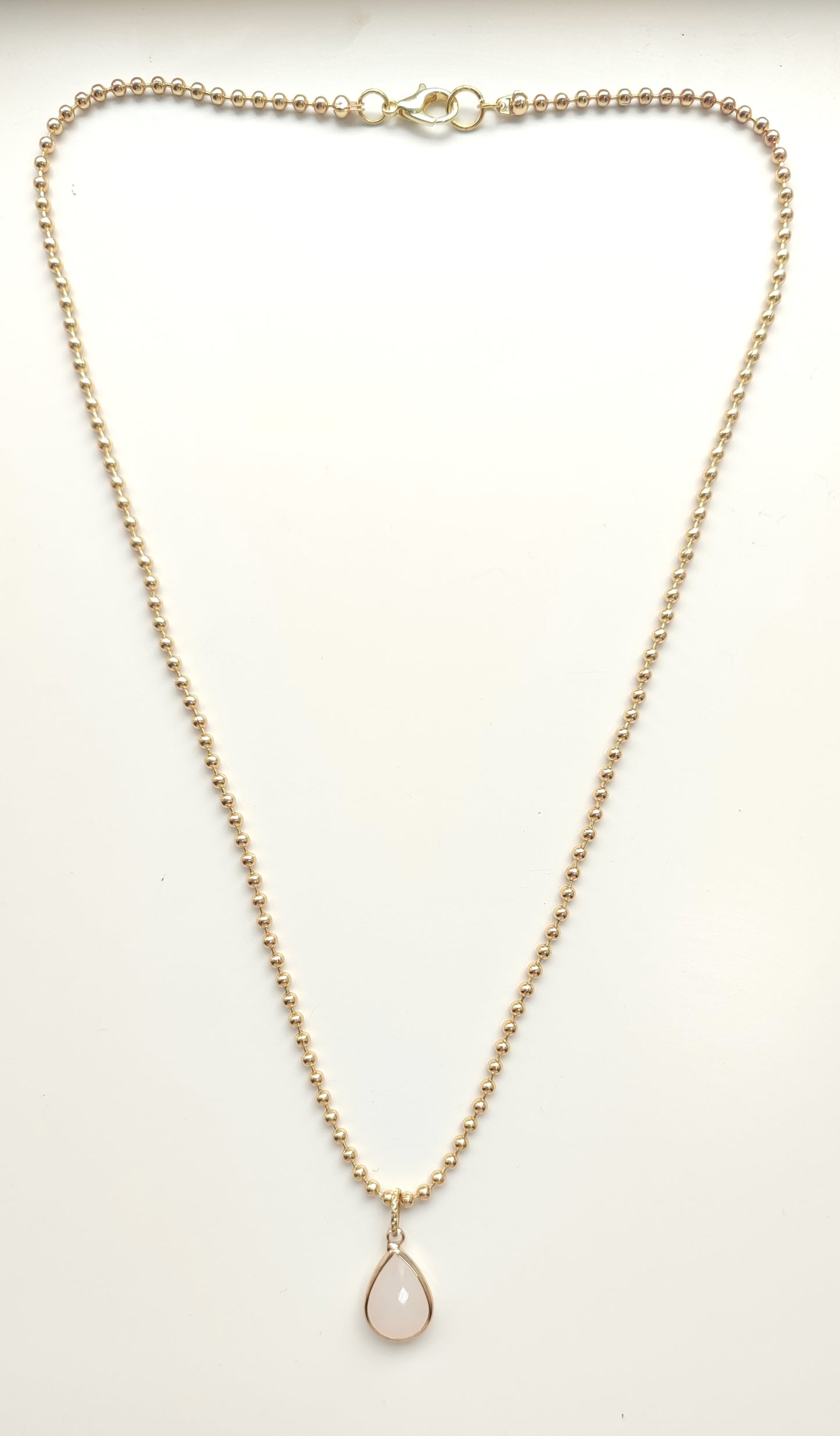Milky White Pendant Necklace
