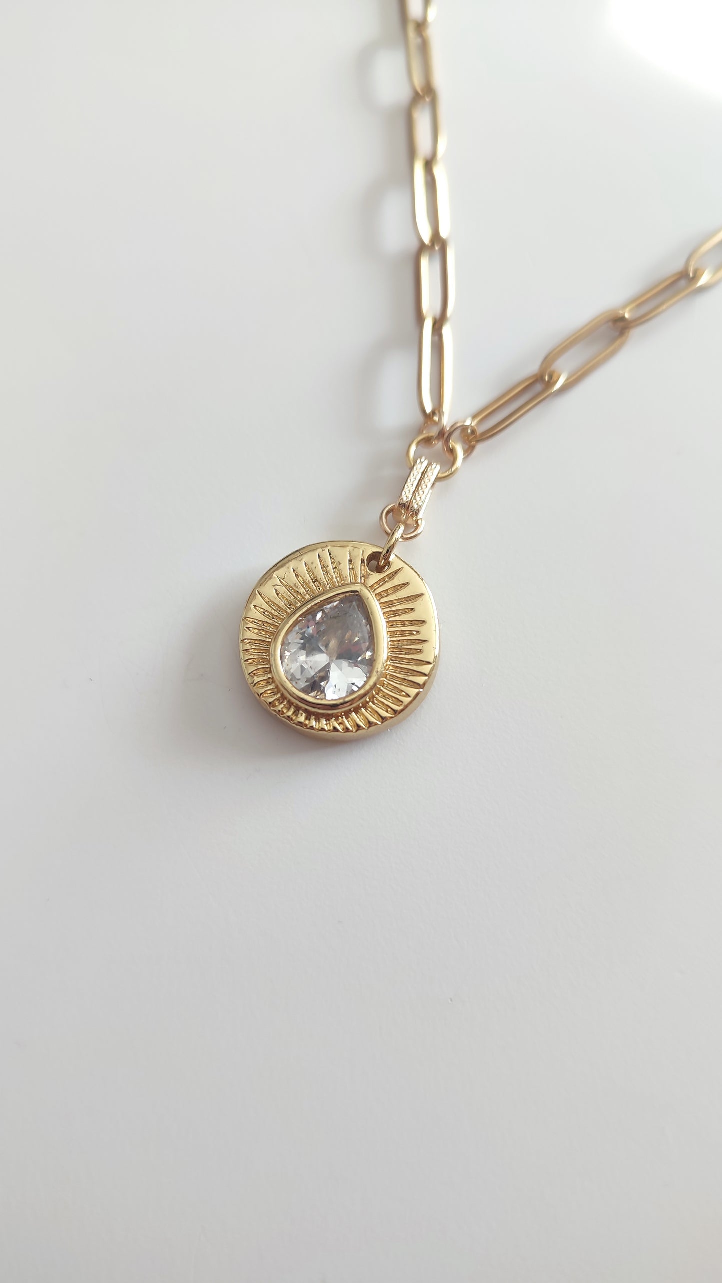 Sun Design Pendant Necklace