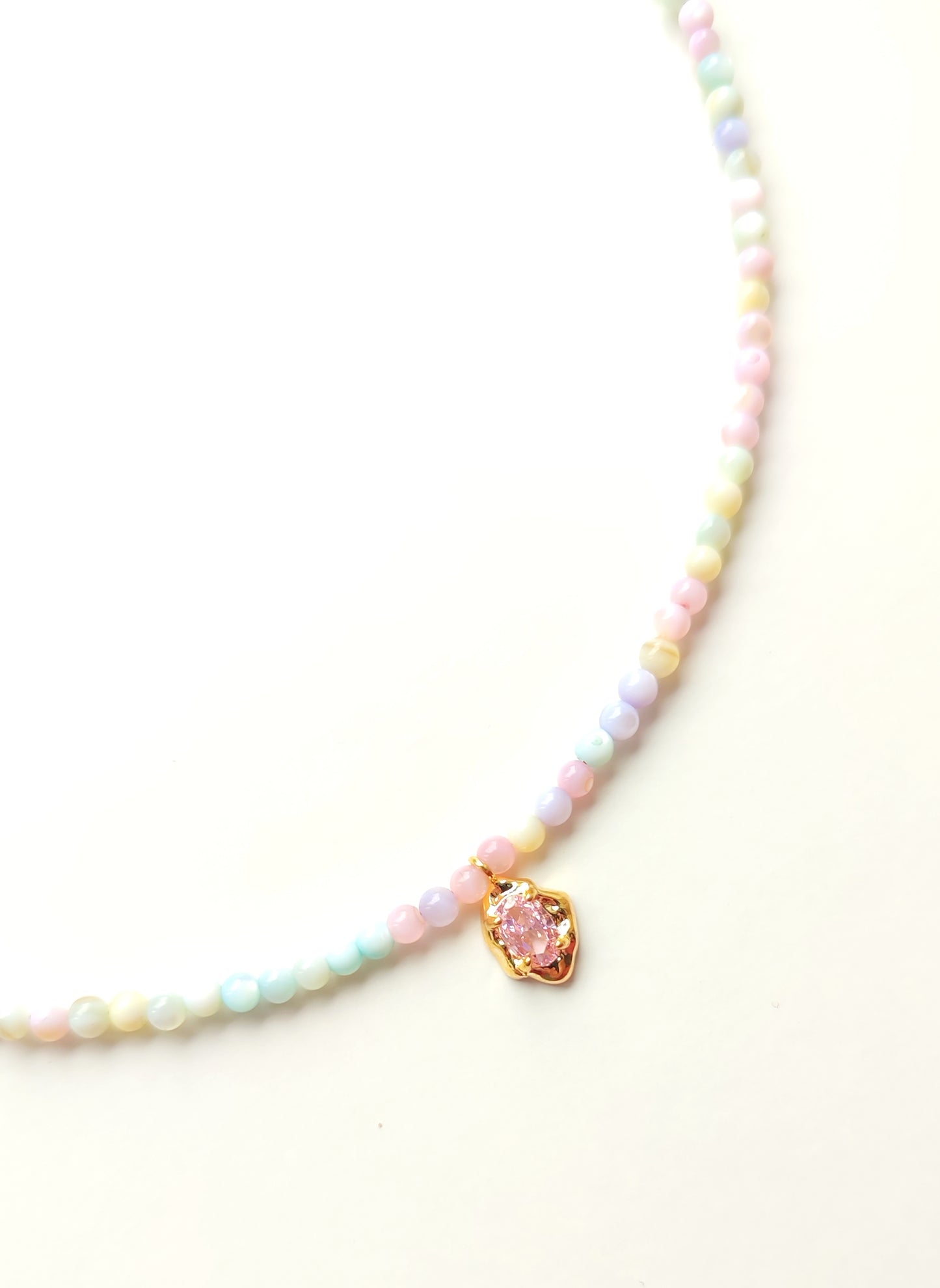 Pastel Coloured Pearl Beaded Necklace