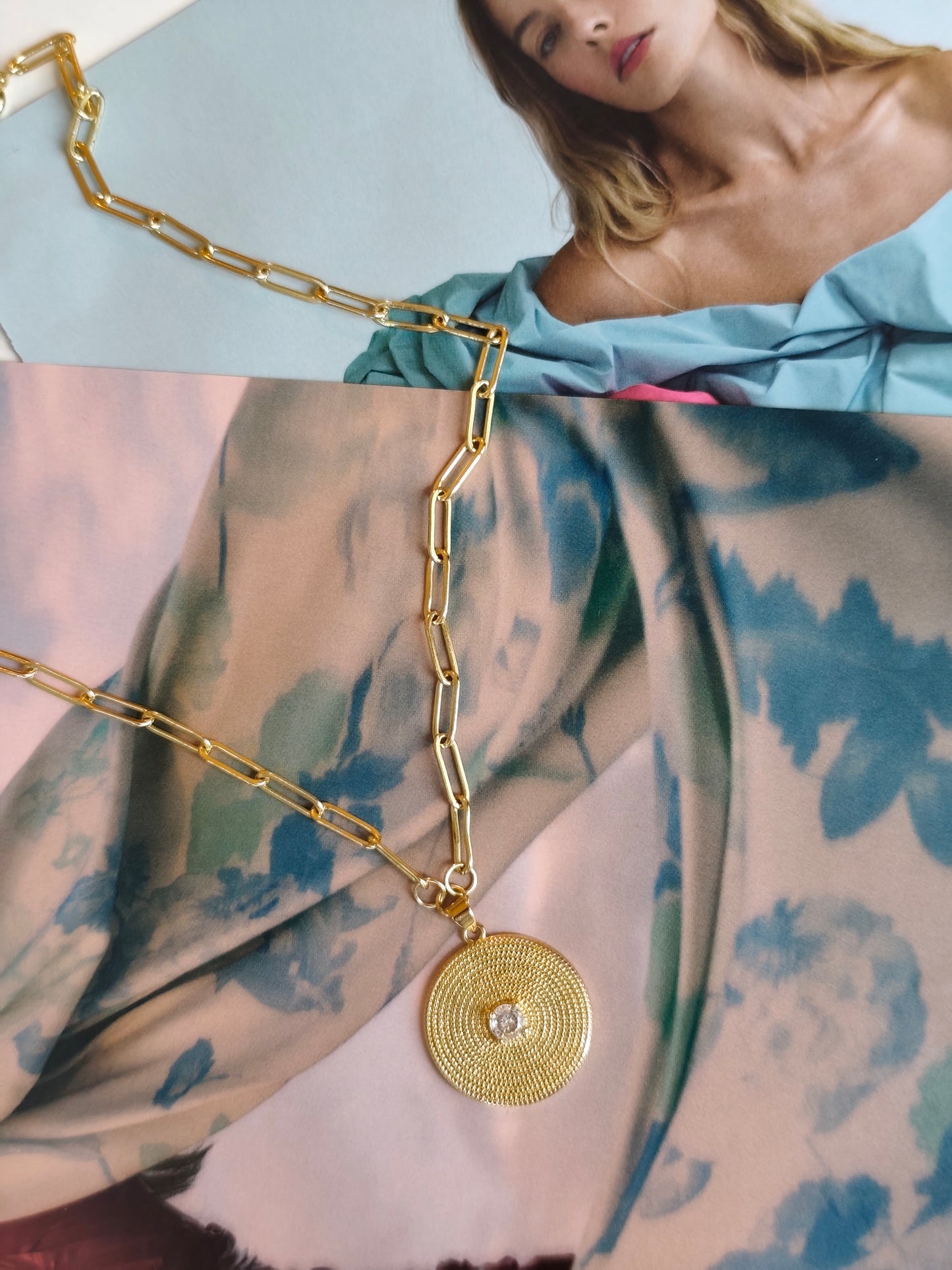 Gold Filled Medallion Pendant