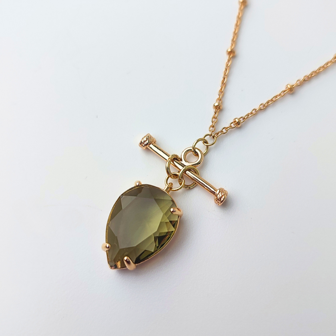 Olive Green T-Bar Pendant