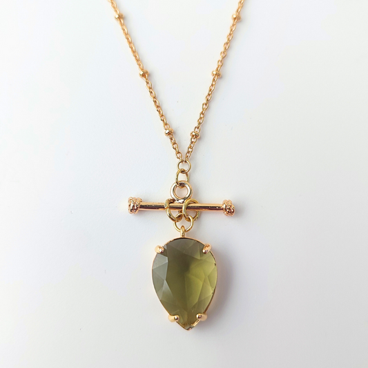 Olive Green T-Bar Pendant