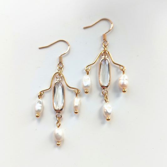 Freshwater Pearl Chandelier Earrings