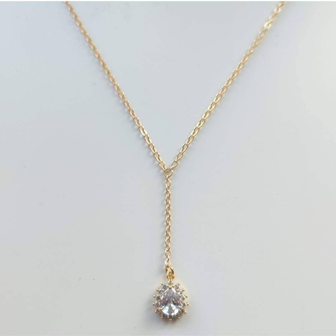 Cubic Zirconia Drop Pendant