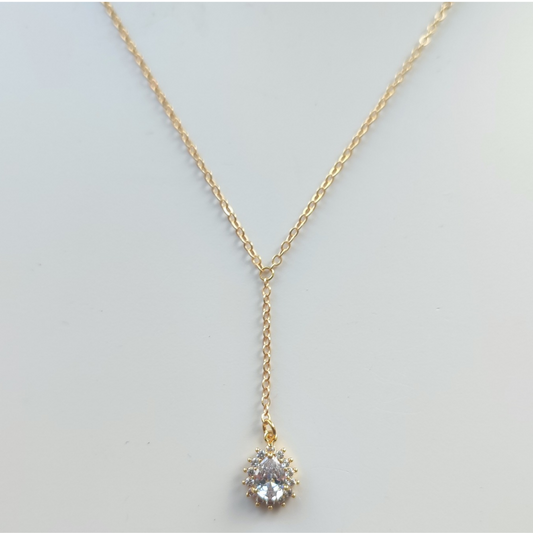 Cubic Zirconia Drop Pendant