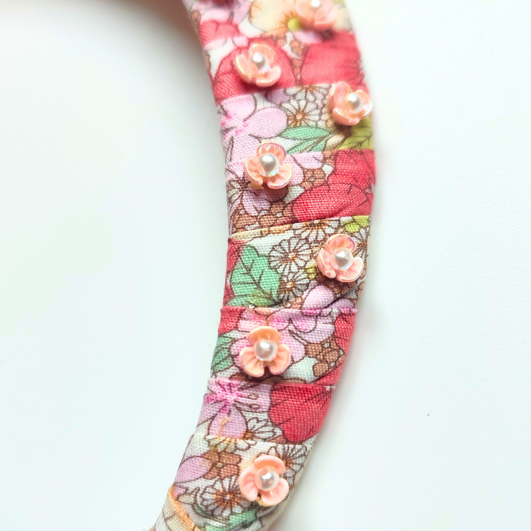 Pink and Coral Floral Crown