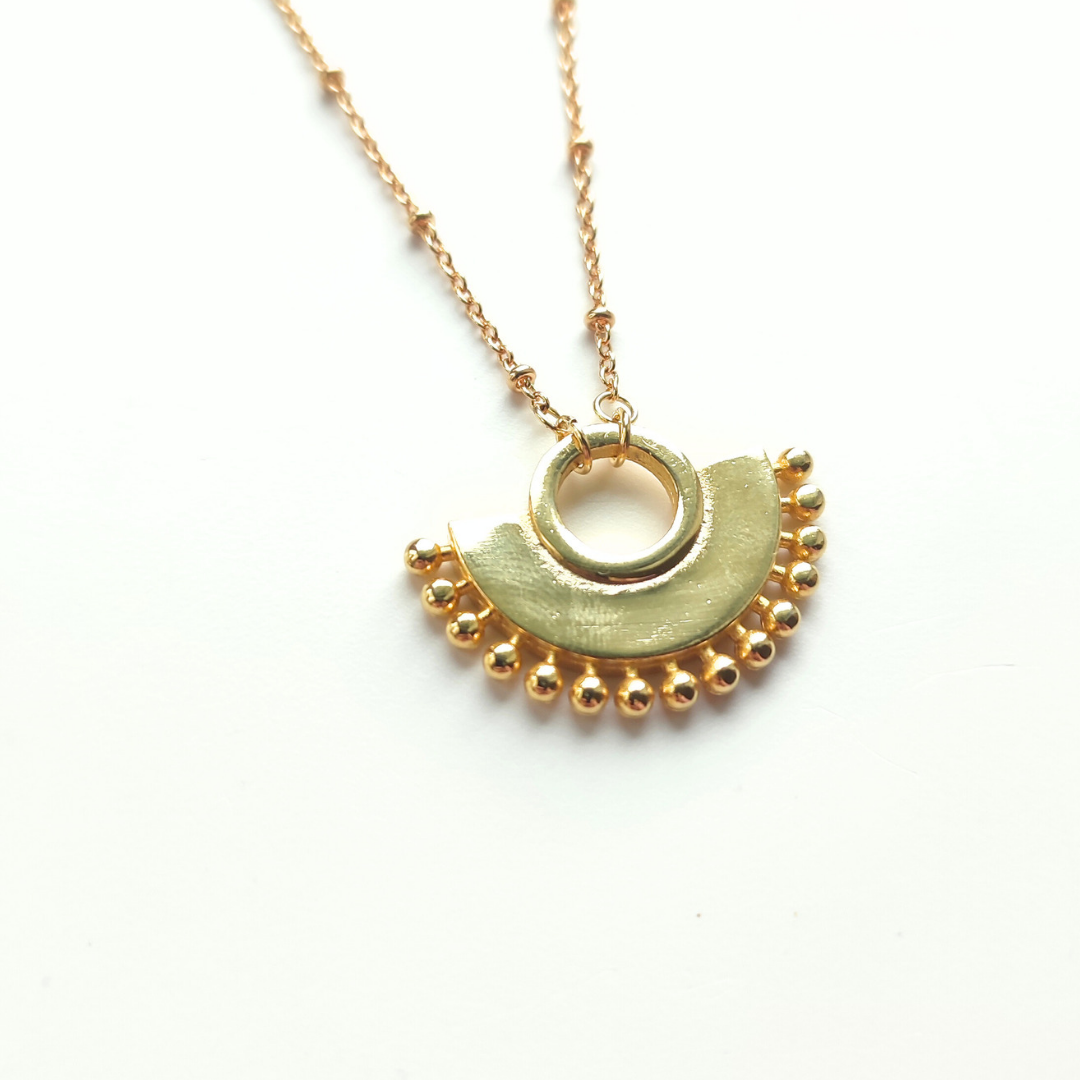 Fan Style Pendant Necklace