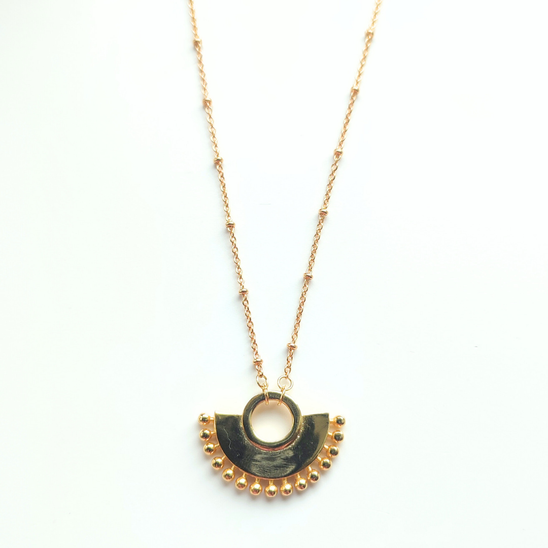 Fan Style Pendant Necklace