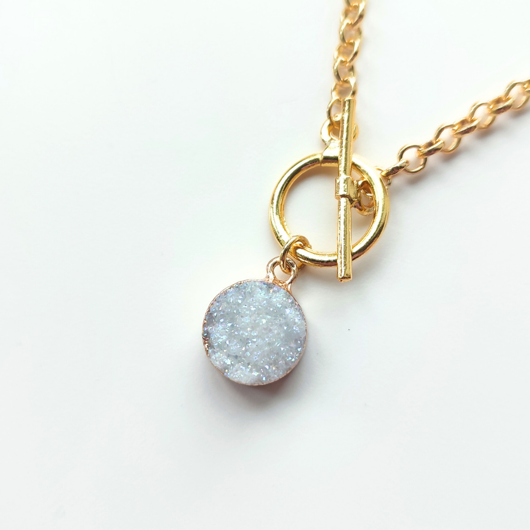 Chunky Style Druzy Pendant