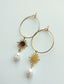 Sunbeam Pearl Earrings