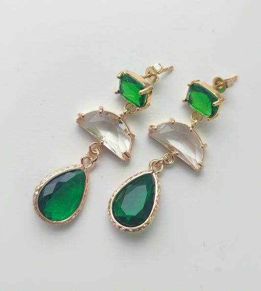 Emerald Green Earrings