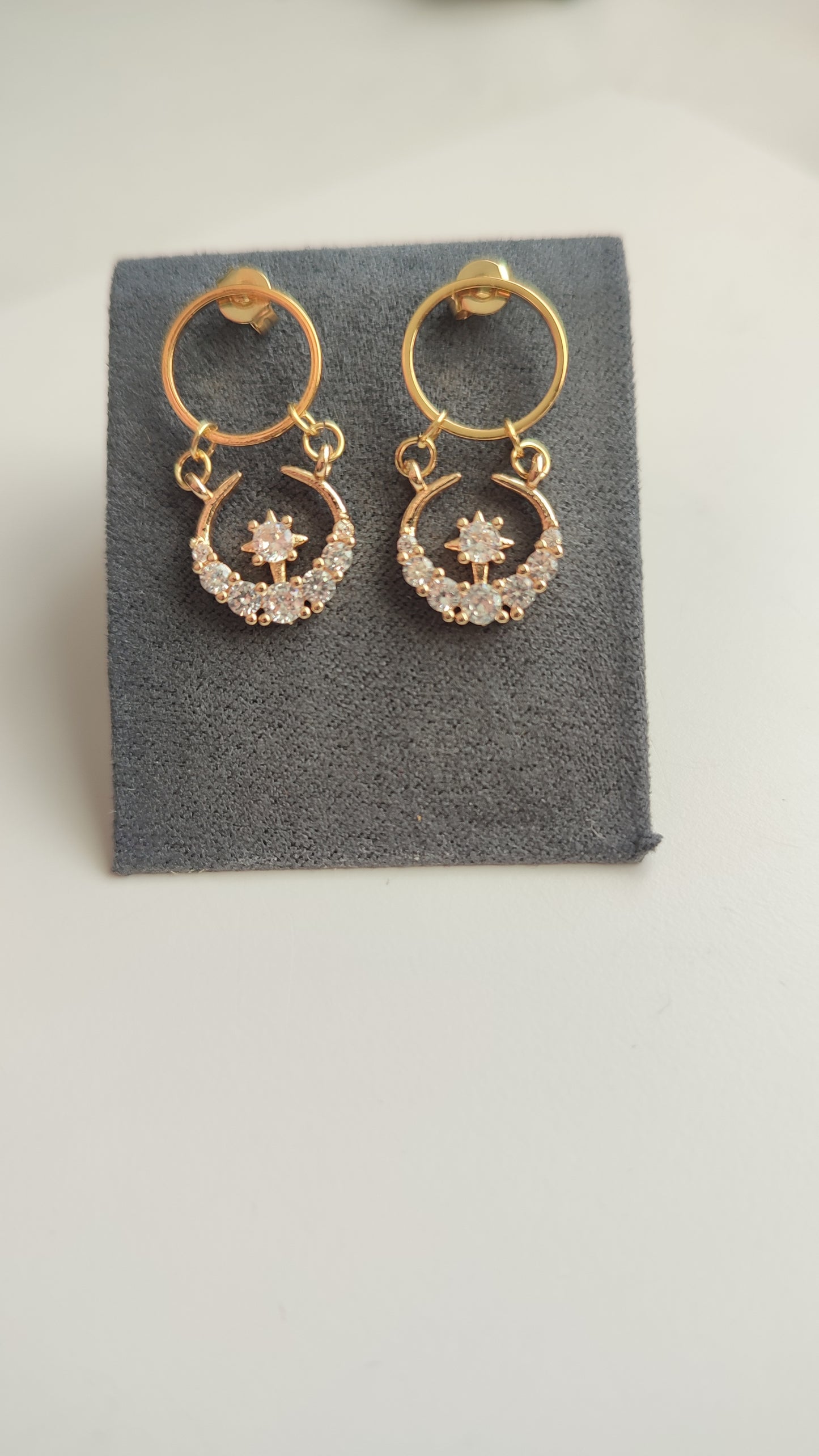 Celestial Circle Drop Earrings