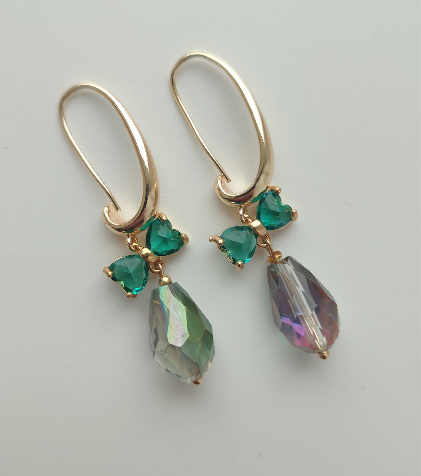 Festive Green Earrings