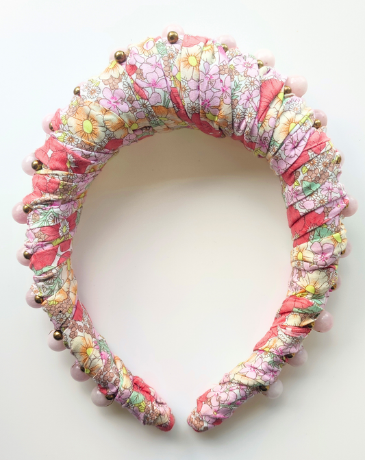 High Padded Liberty London Fabric Floral Headband