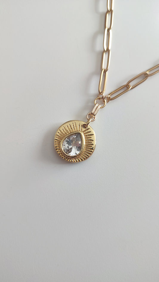 Sun Design Pendant Necklace