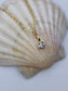 Gold Filled Cubic Zirconia Square Pendant