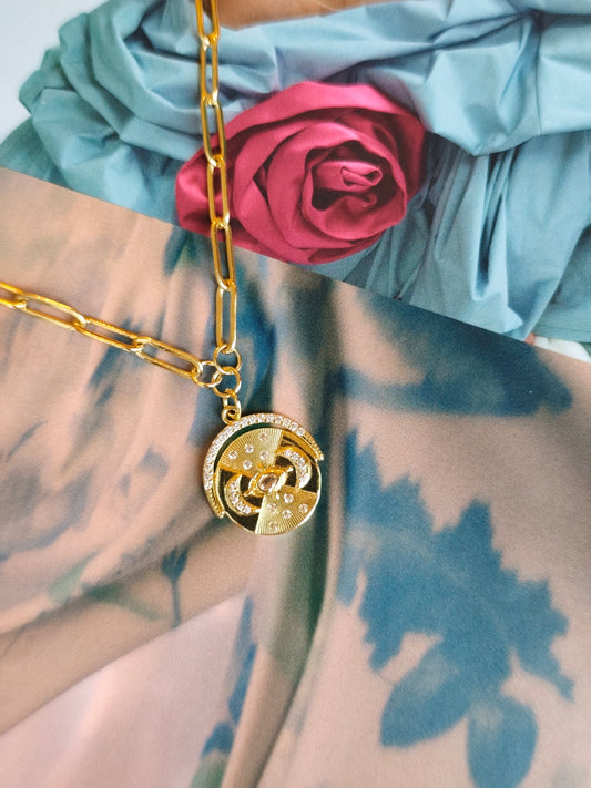 Gold Filled Celestial Pendant