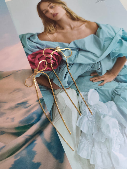 Gold Filled Bow Earrings