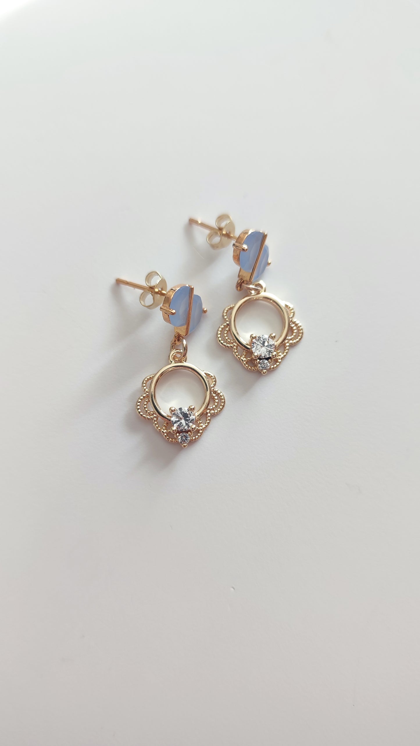 Whimsical Blue Earrings