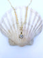 Gold Filled Cubic Zirconia Square Pendant
