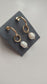 Hoop and Pearl Drop Earrings