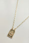 Sacred Heart Tag Design Necklace