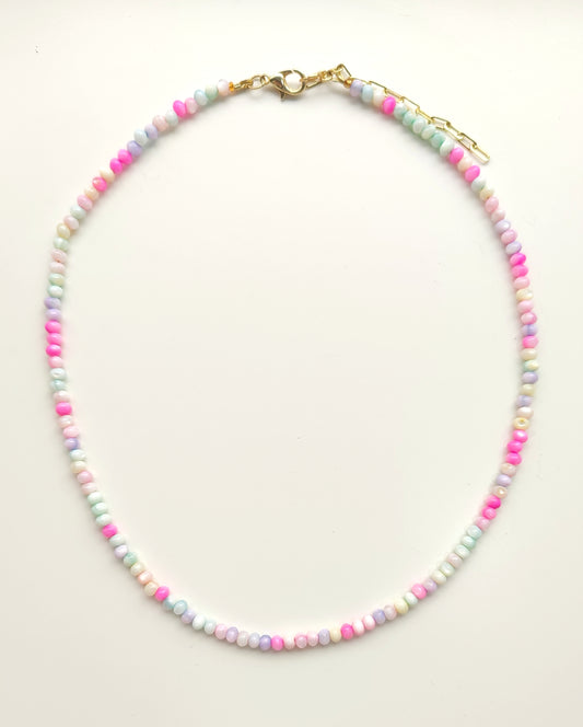 Pastel Beaded Necklace