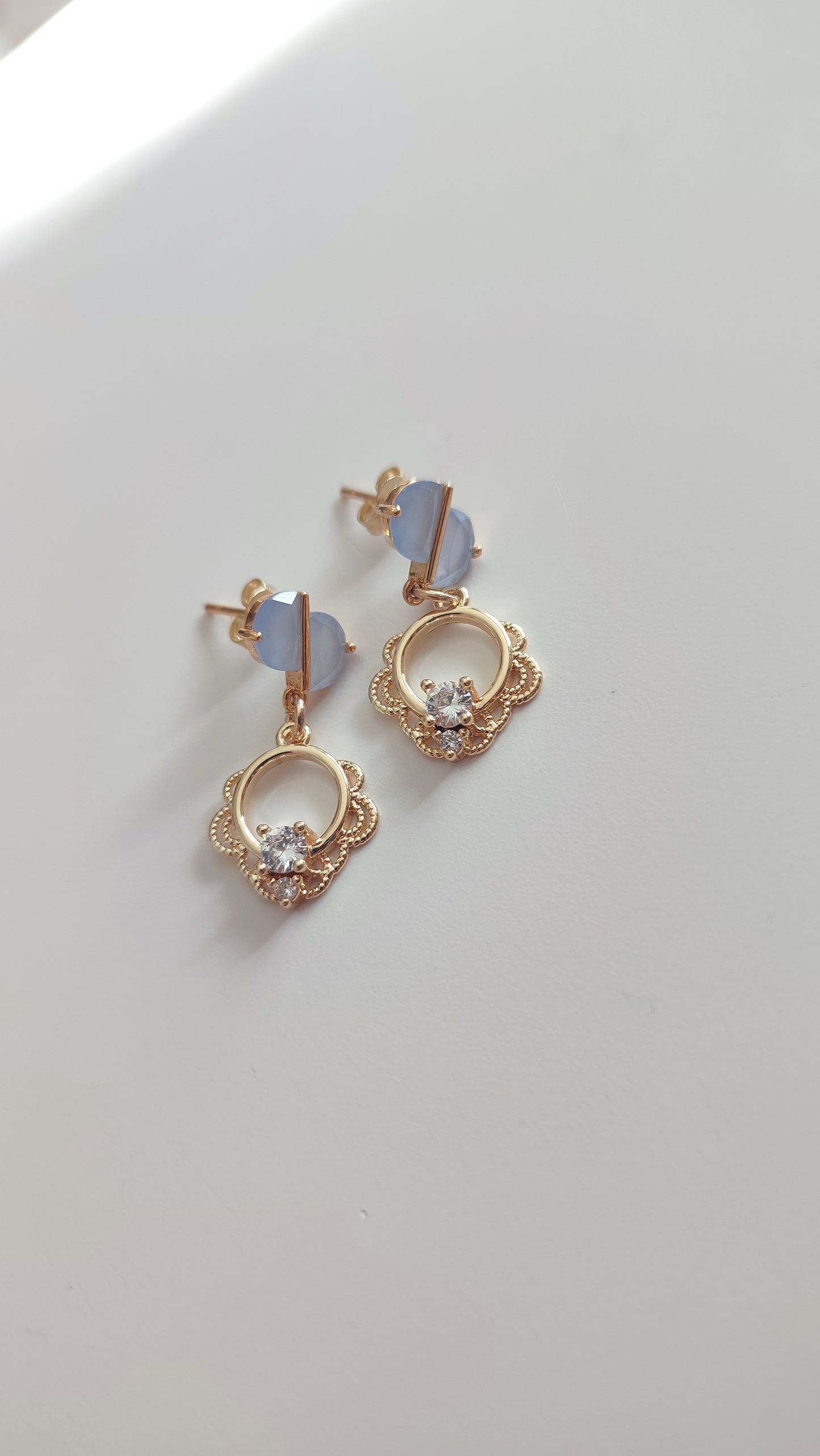 Whimsical Blue Earrings