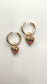 Colourful Locket Heart Hoops