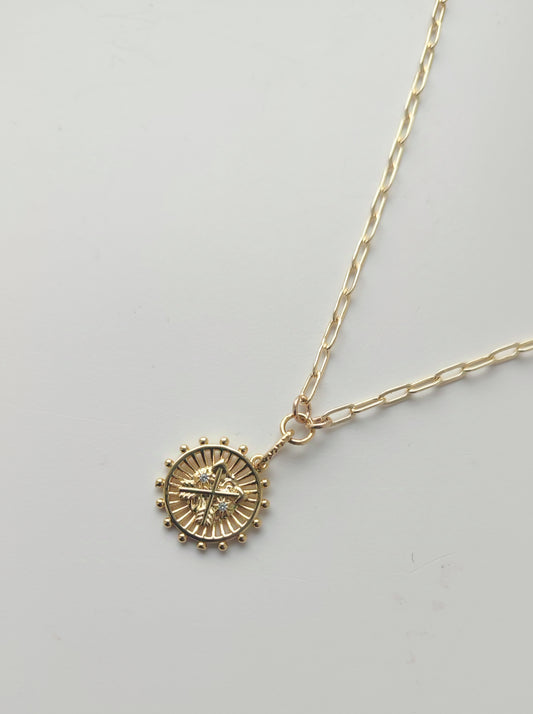 Arrow Disc Pendant