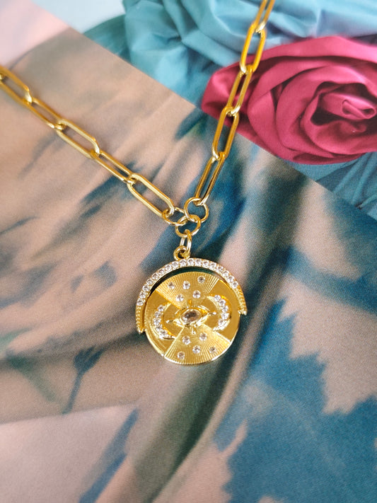 Gold Filled Celestial Pendant