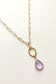 Purple Drop Pendant Necklace