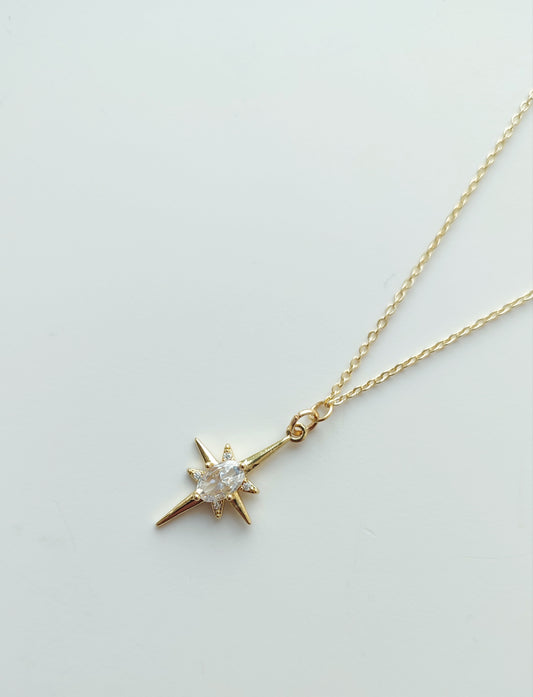 Cubic Zirconia Star Necklace