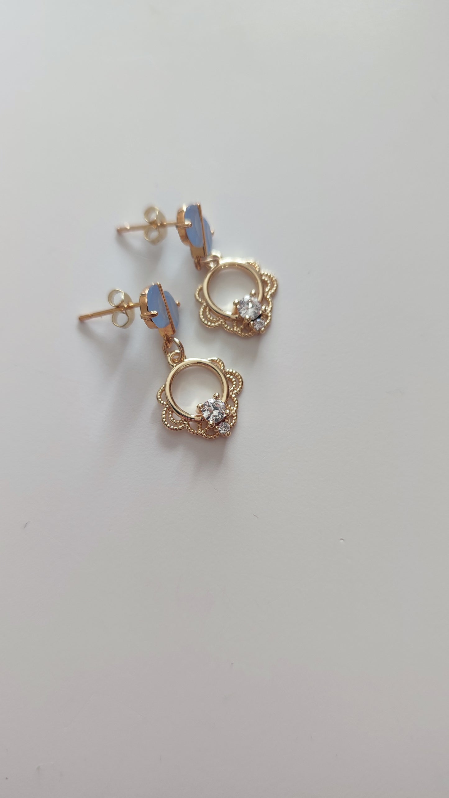 Whimsical Blue Earrings