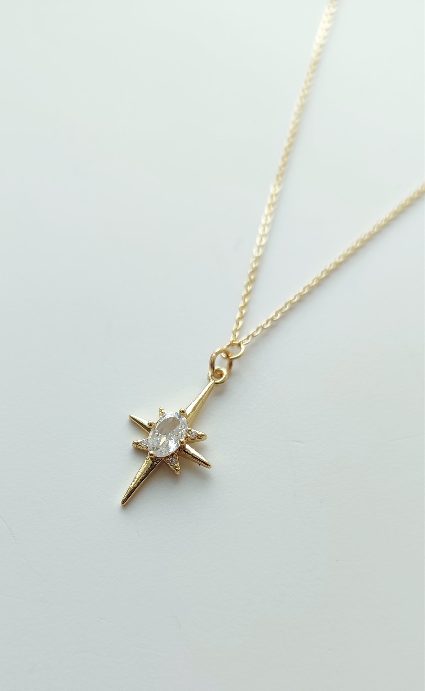 Cubic Zirconia Star Necklace