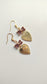 Purple Bow Heart Earrings